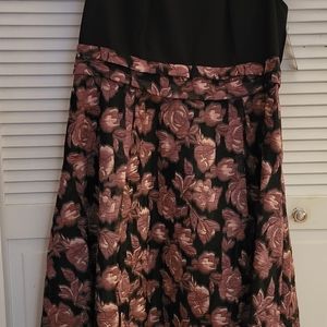 Plus size high low dress with cold shoulder